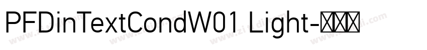 PFDinTextCondW01 Light字体转换